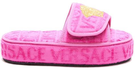 versace slippers pink|Versace slippers for women.